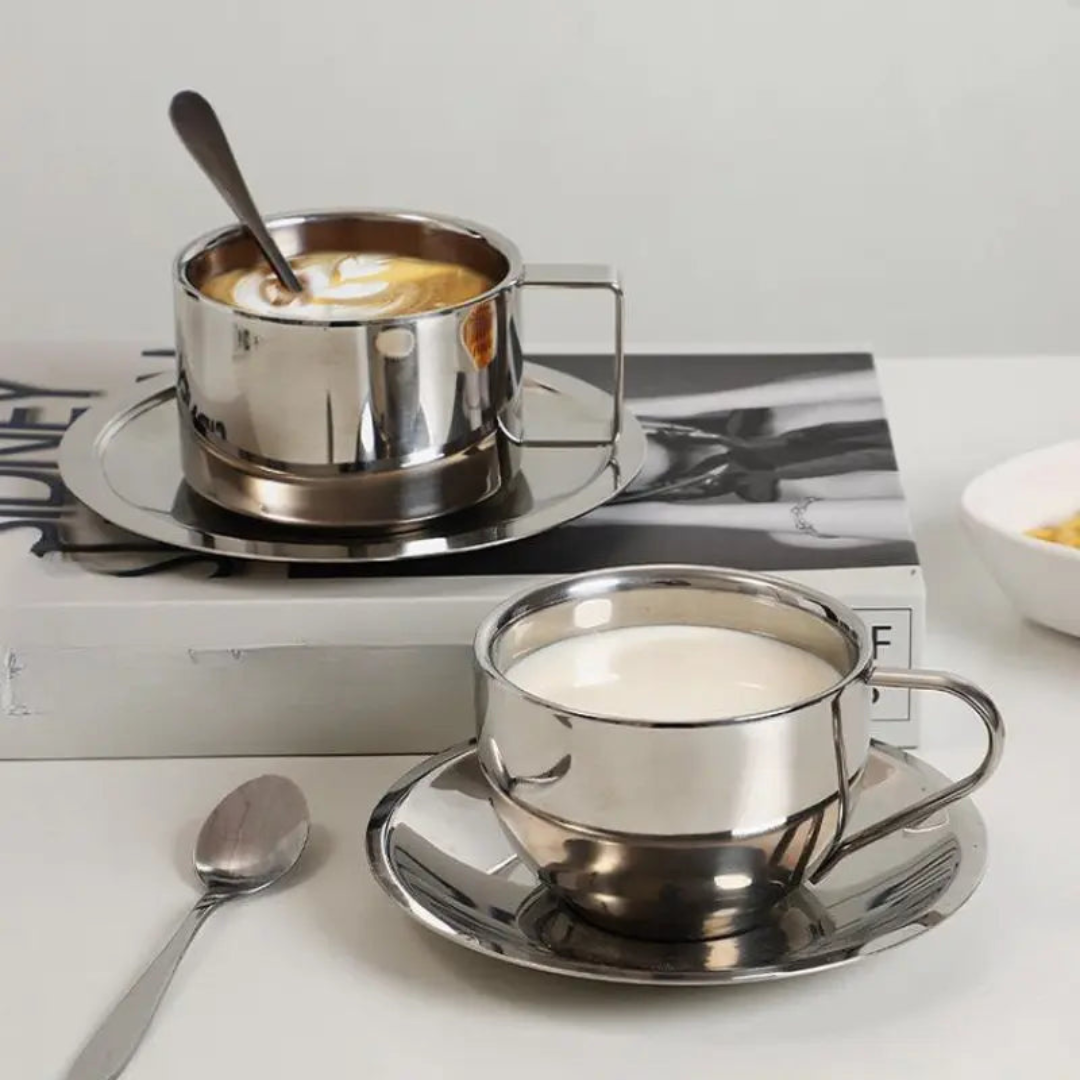 Koffie Set - Luxe Koffiekop met Schotel - NordicBrew