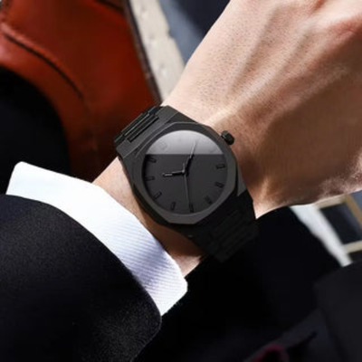 Minimalistisch Analoge Horloge met Ronde Wijzerplaat - Chronelle