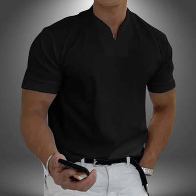 Slim Fit T-shirt Voor Heren Met V-hals