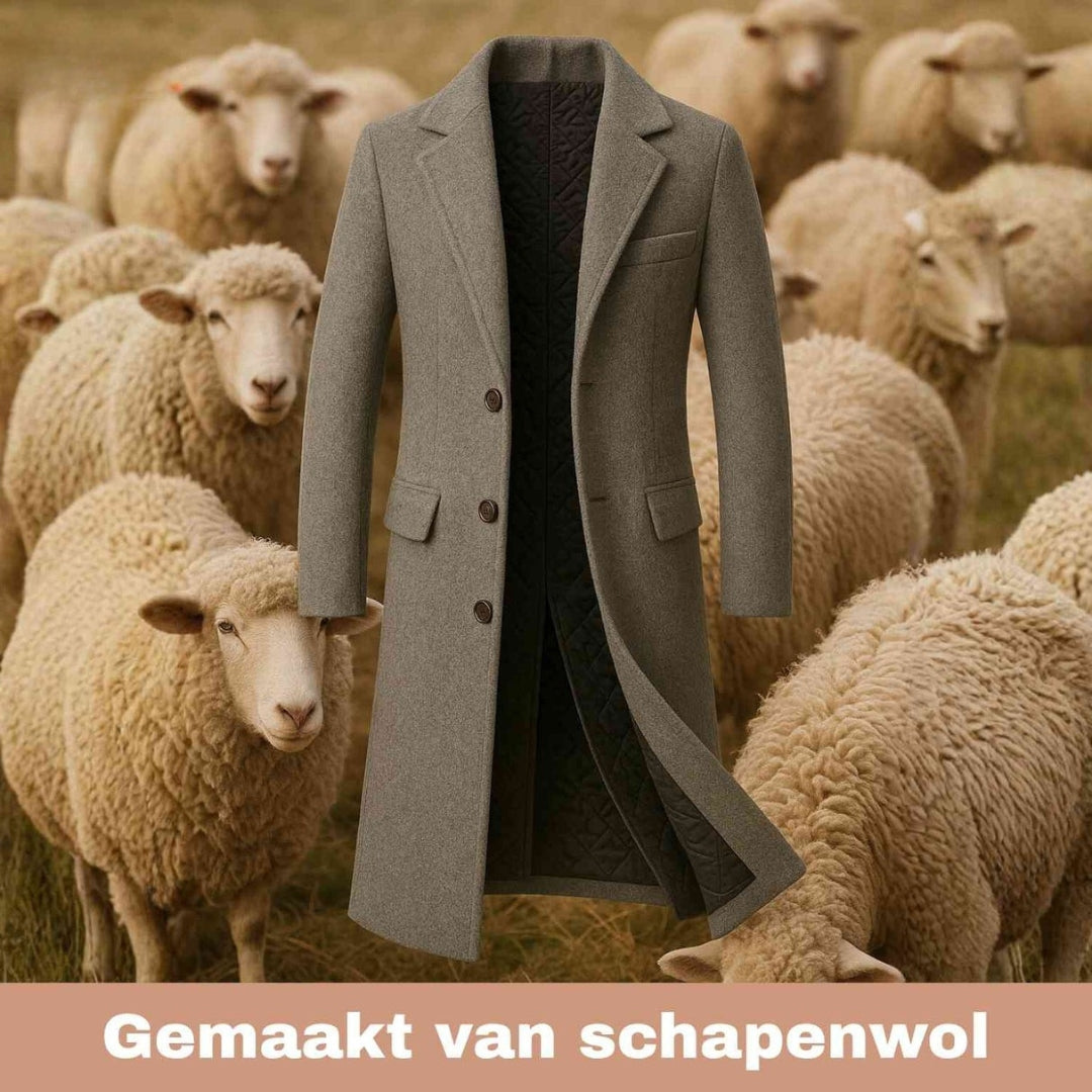 Wol Trench Coat - Klassieke Britse Lange Winterjas - Ashford