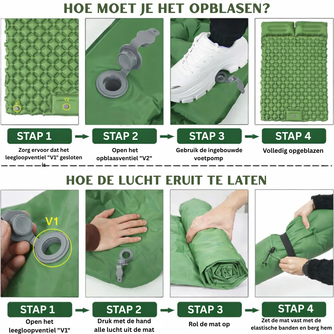 Camping matras - 2-persoons voor camping en outdoor