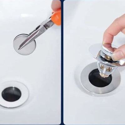 DrainEaze™ Universele Pop-Up Gootsteenfilter Plug