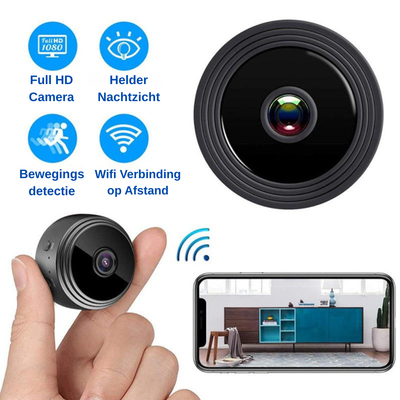 Mini Camera - Draadloze Beveiliging met Nachtzicht - SecureEye