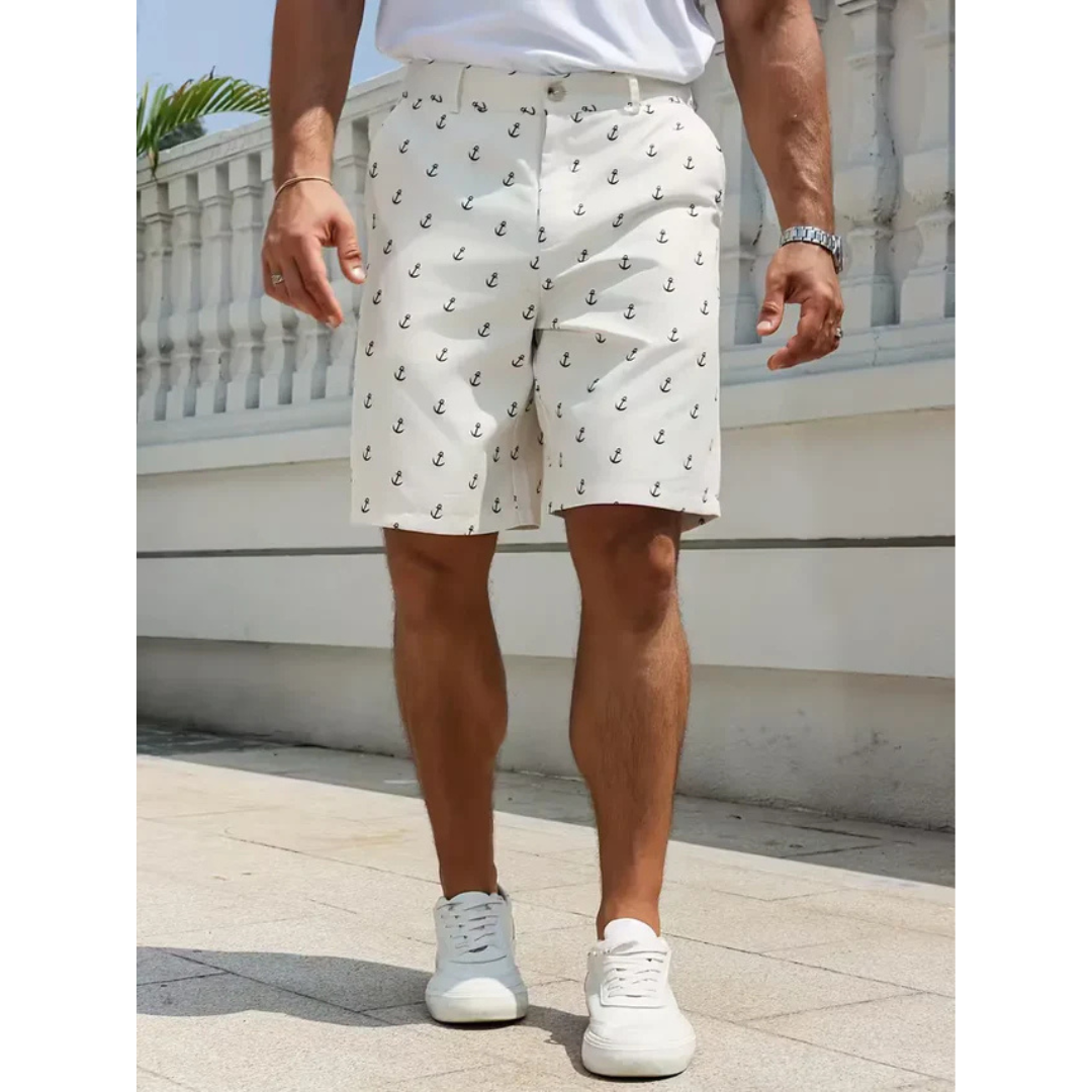 Shorts met ankerpatroon voor de zomer - Marvello