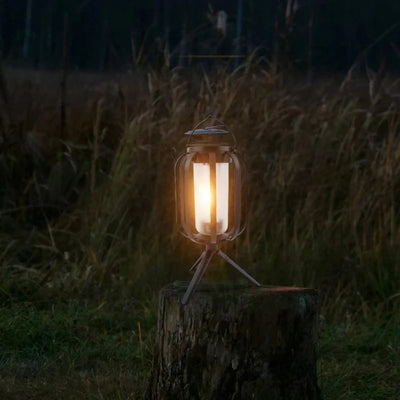 Solar LED Sfeer Lantaarn met Vlam-Effect