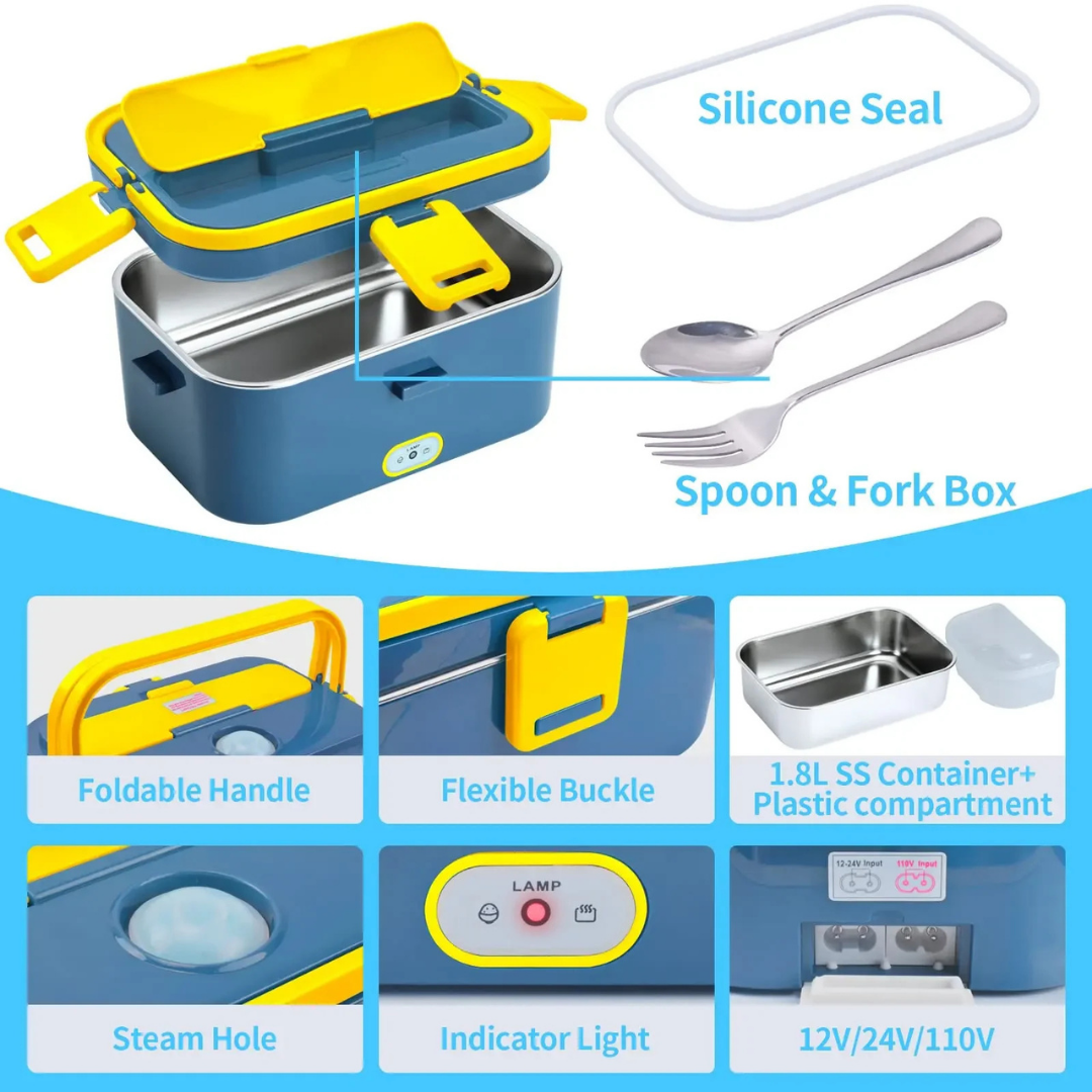 Elektrische lunchbox - 2-in-1 voor auto en thuis