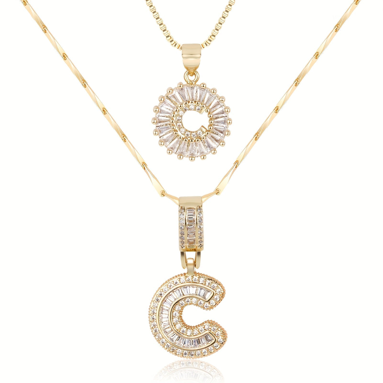 GemLetter Ketting - Initiaal Hanger met Luxe Glans