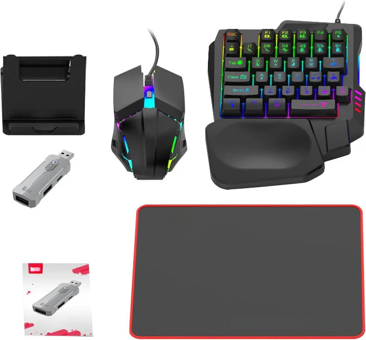 RGB Gaming Toetsenbord met Muis - Ergonomische Set - Nexvex