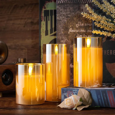Sfeervolle Draadloze LED-Kaarsen - 3 STUKS