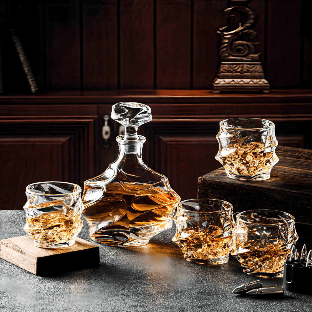 Noble Oak  - Whisky Decanter - Handgemaakt Kristal & Luxe Design