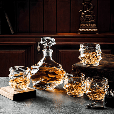 Noble Oak  - Whisky Decanter - Handgemaakt Kristal & Luxe Design