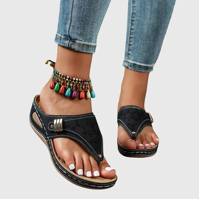 Lunavelle - Sandales orthopédiques compensées confortables