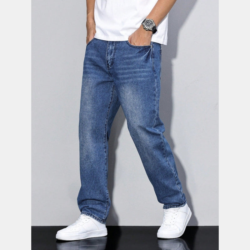 Pim - Casual Heren Jeans Effen Kleur