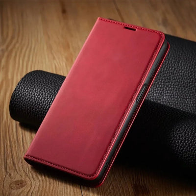 Samsung Hoesje - Luxe Leren Wallet Case Met Magneetsluiting