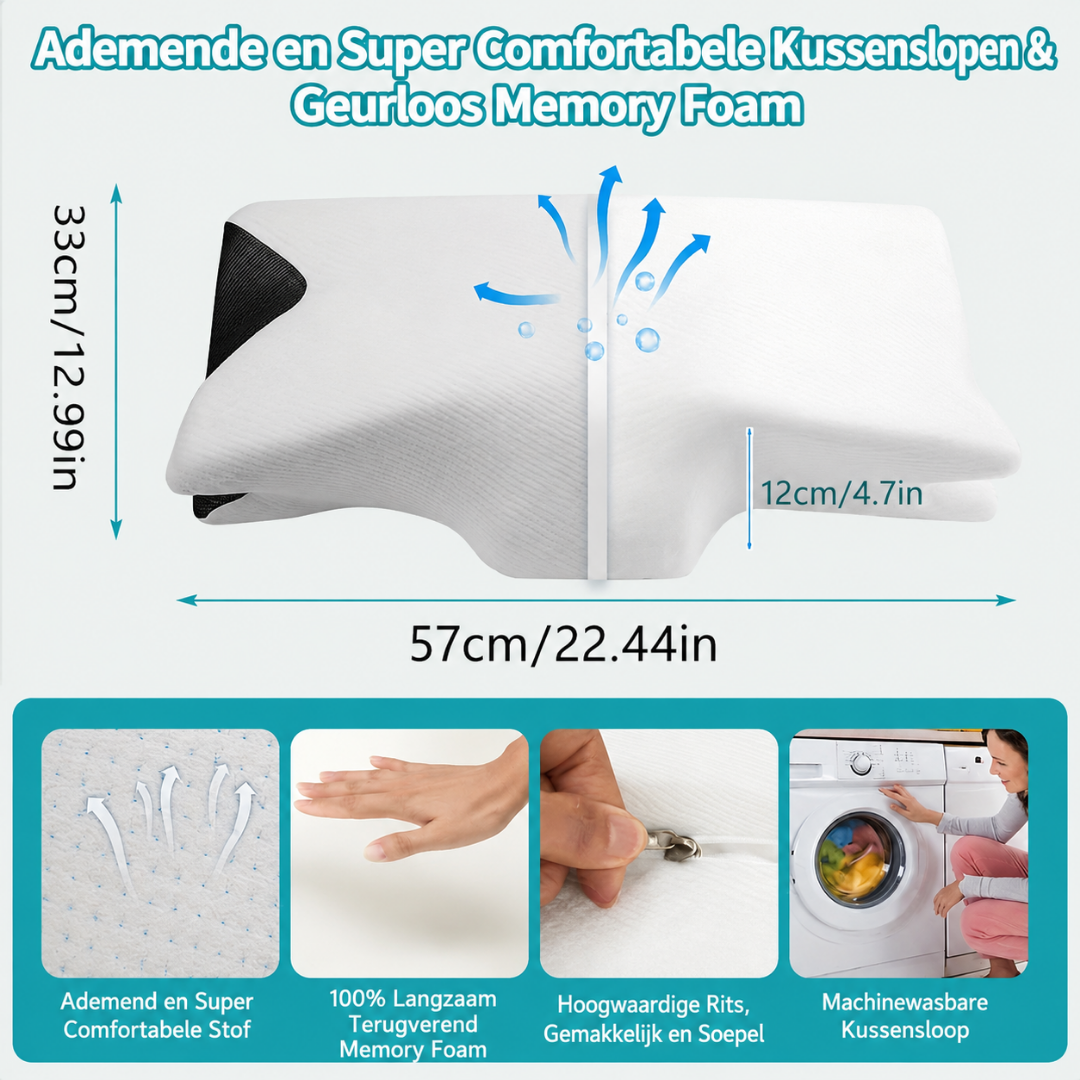 Nekkussen - Ergonomisch Memory Foam Slaapkussen