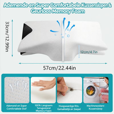 Nekkussen - Ergonomisch Memory Foam Slaapkussen