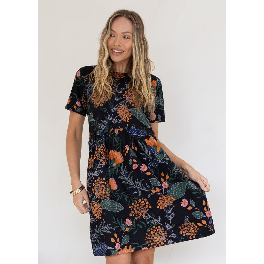 Zomerjurk - Botanische Jurk met Zakken - Florenza