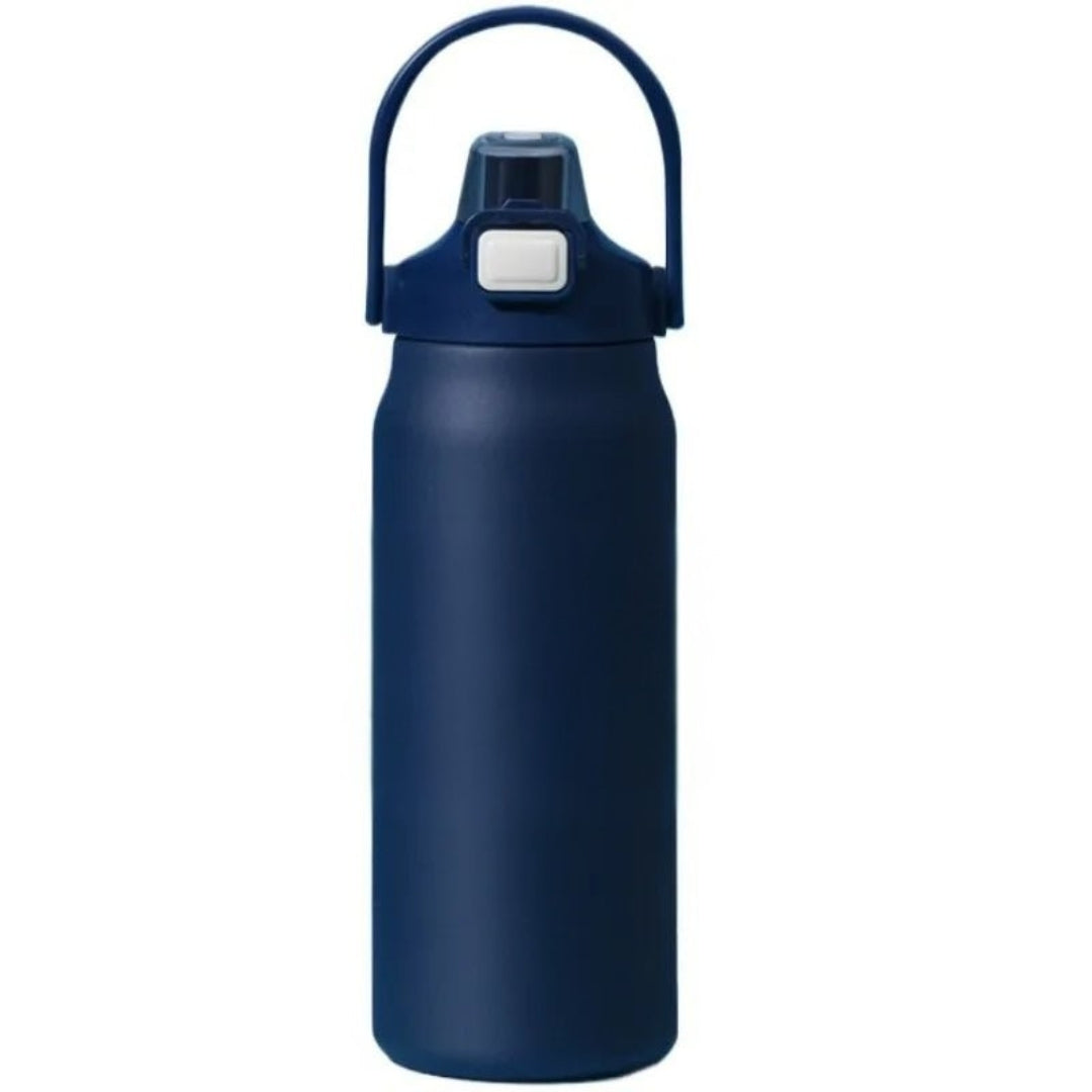 Thermofles - Premium Drinkfles Met Rietje Voor Kantoor, Sport en Reizen