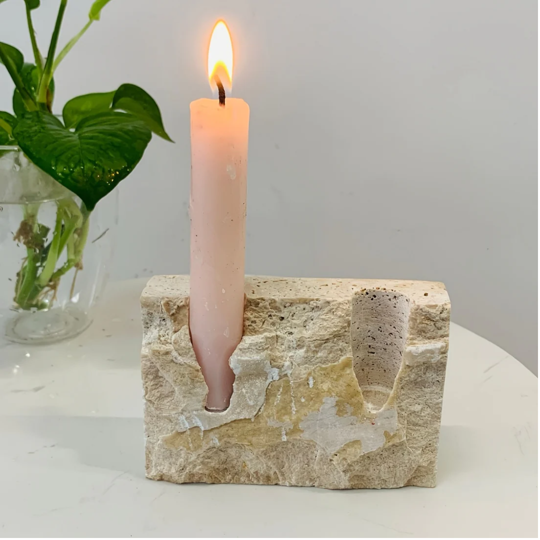 MYHOME® - Kaarshouder met Rechthoekig Marmer Design