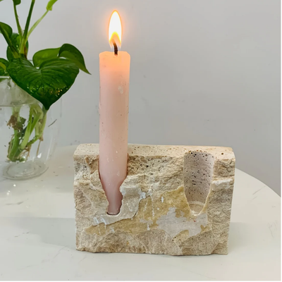 MYHOME® - Kaarshouder met Rechthoekig Marmer Design
