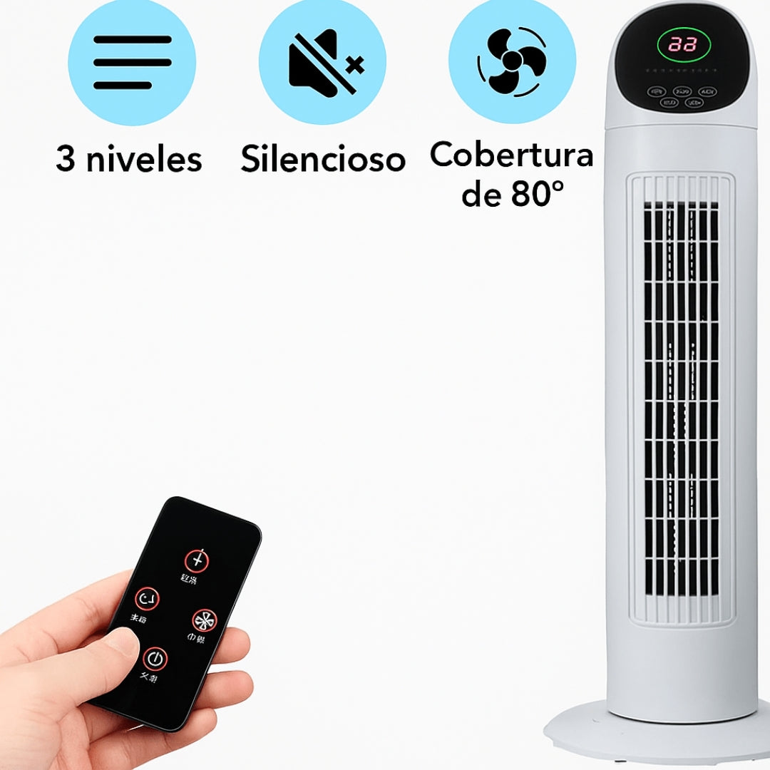 Draagbare airconditioner - Stille krachtige torenventilator voor woonkamer en slaapkamer