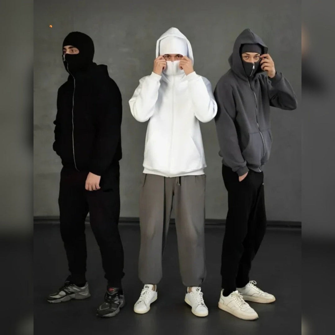 Unisex Katoenen Hoodie met Dubbele Capuchon - Velmora