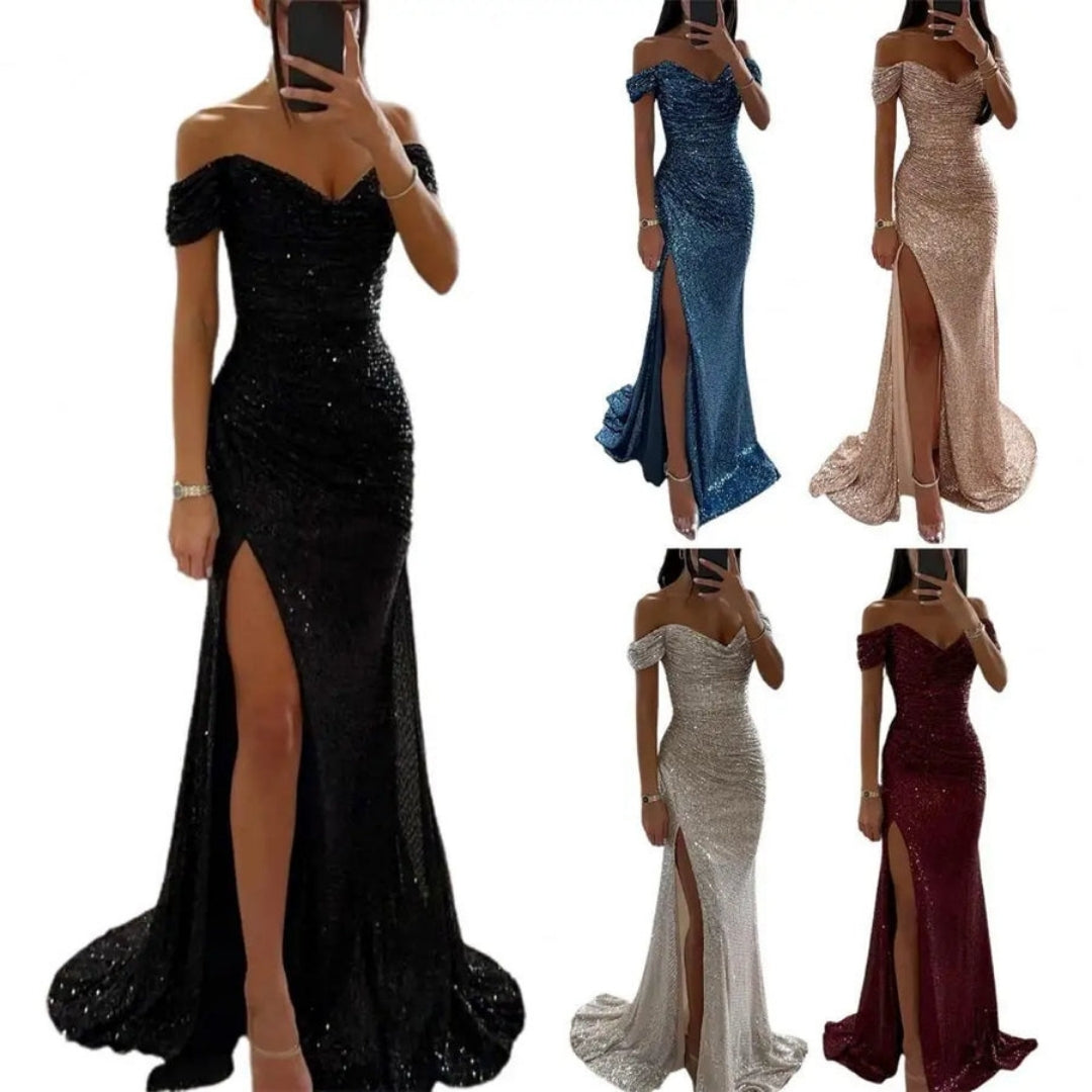 Élara - Off-Shoulder Maxi Jurk
