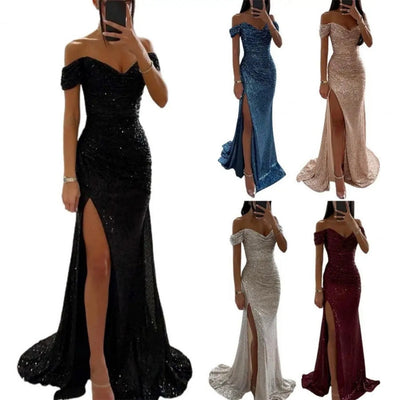 Élara - Off-Shoulder Maxi Jurk