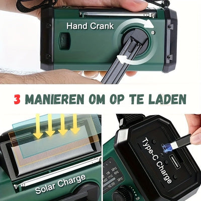 Noodradio - Multifunctionele Overlevingsradio - VeiligKracht