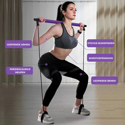 Pilates-stang - Complete Full Body Workout Thuis