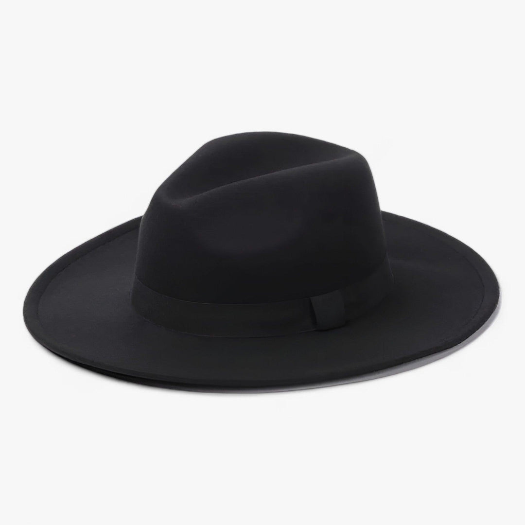 Fedora Hoed - Klassieke Wollen Hoed met Brede Rand