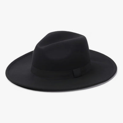 Fedora Hoed - Klassieke Wollen Hoed met Brede Rand