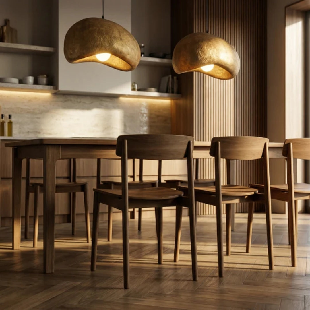 Aureliah - Hanglamp met Gouden Japandi Design