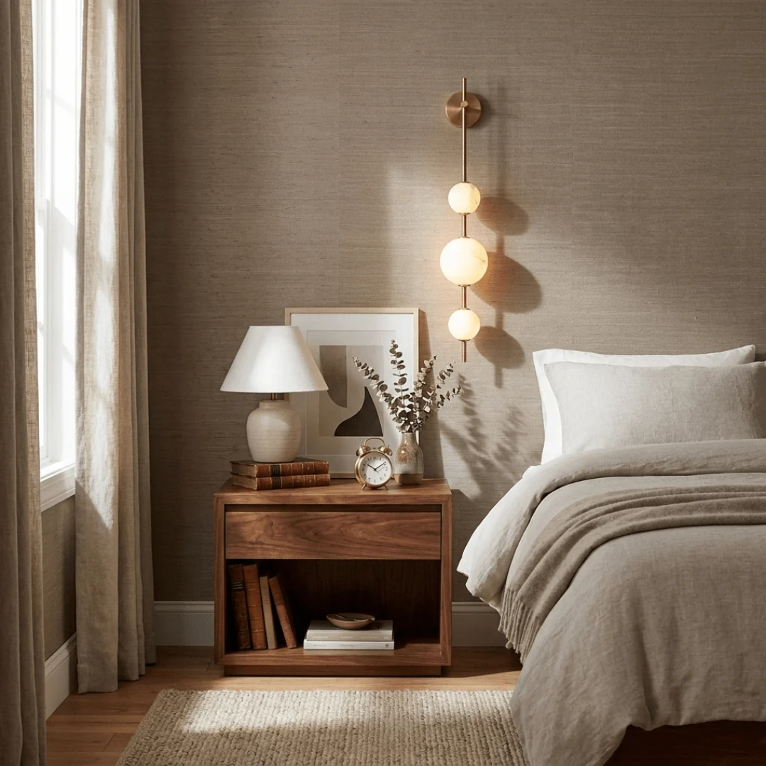 MYHOME® - Verticale Alabaster Zuil Wandlamp