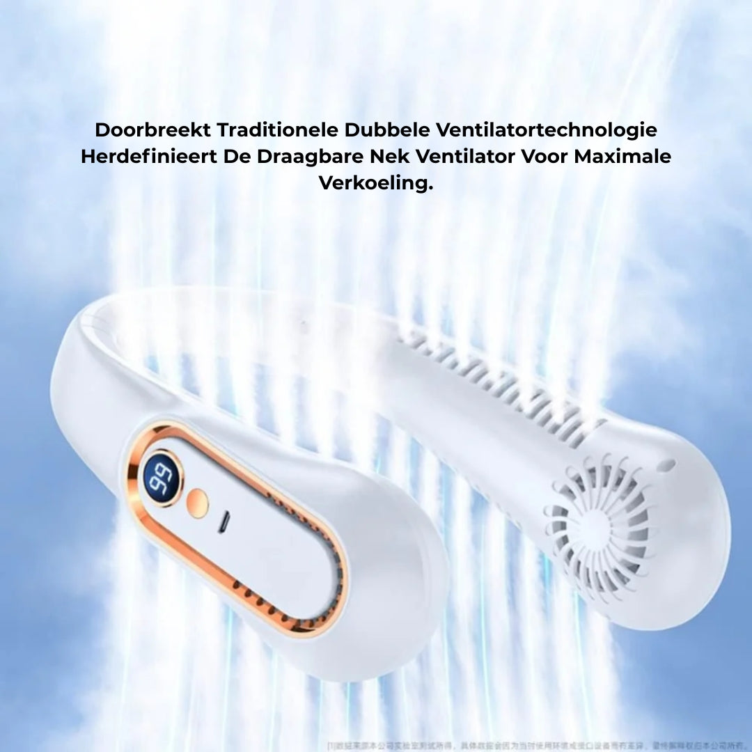 Nek Ventilator - Draadloze Handsfree Verkoeling