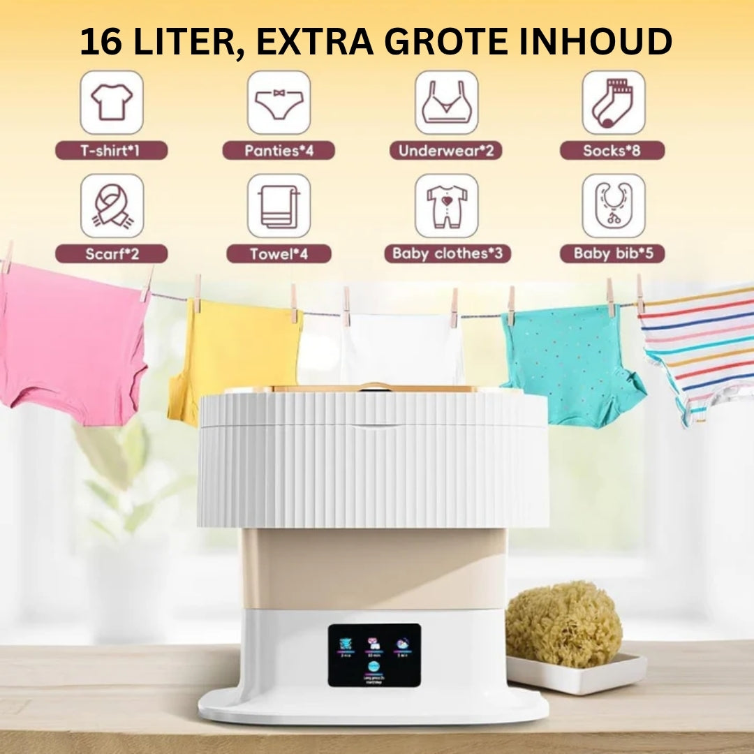 Draagbare wasmachine - Opvouwbaar 11L Design