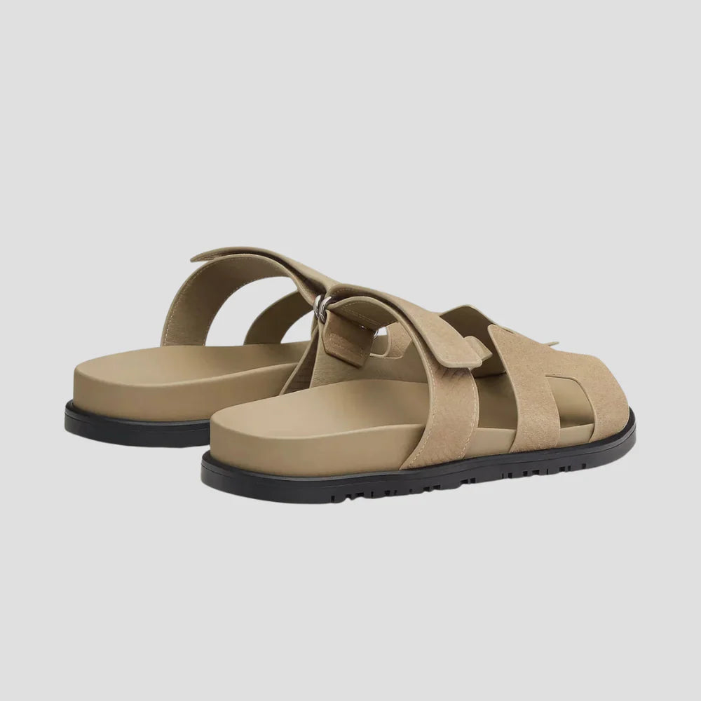 PureStep - Sandales décontractées en cuir avec ajustement réglable