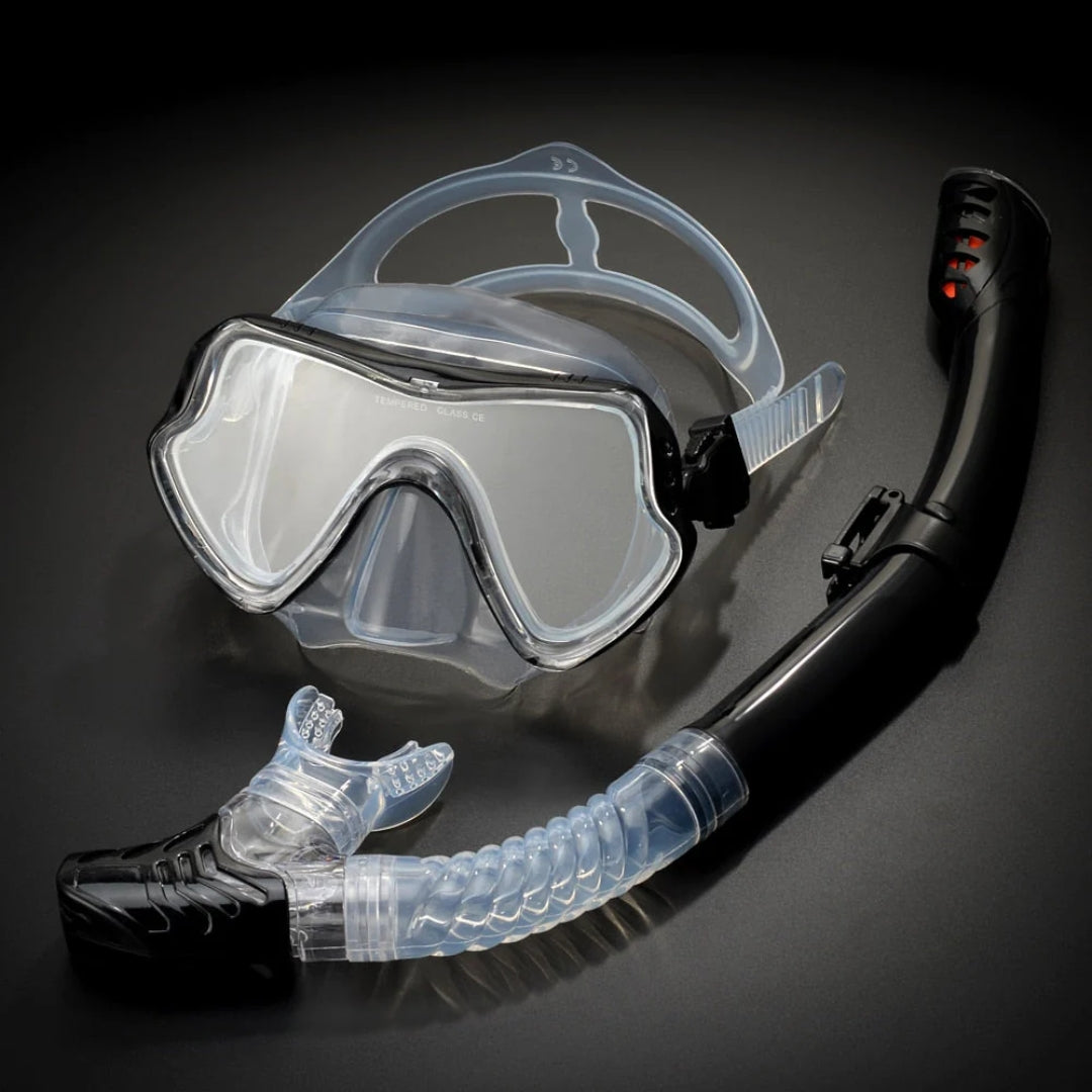 Snorkel Set - Luxe Duikmasker Met 180° Panoramisch Zicht