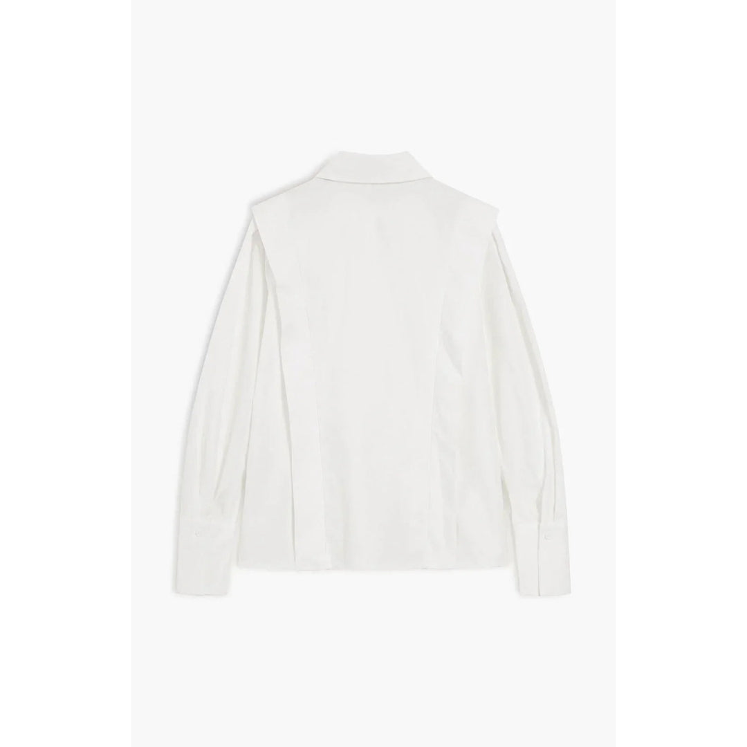 Rechte blouse voor dames met meerdere knopen