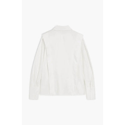 Rechte blouse voor dames met meerdere knopen