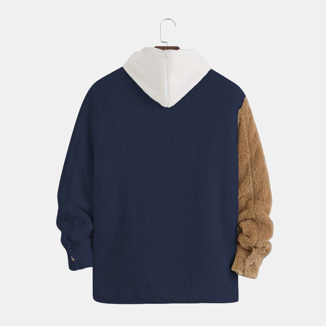 Contrasterende Fleece Jack - Omkeerbare Winterjas - Norvex