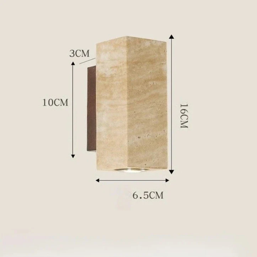 MYHOME® - Travertin Wabi Sabi Design Wandlamp