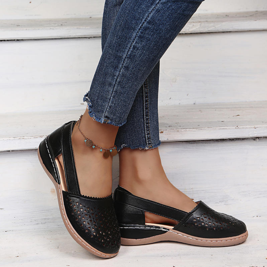 Comfortabele Ballerina Dames Schoenen Met Brede Pasvorm