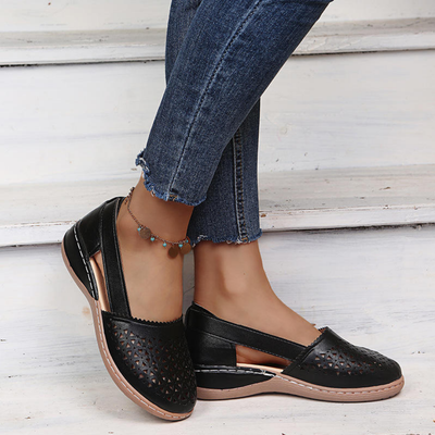 Comfortabele Ballerina Dames Schoenen Met Brede Pasvorm