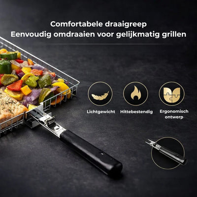 Grillmand - RVS BBQ Mand voor Vis en Groenten