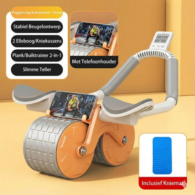 Buikspier Trainer - Abdominal Trainer Voor Thuis Fitness - AbWheel Pro