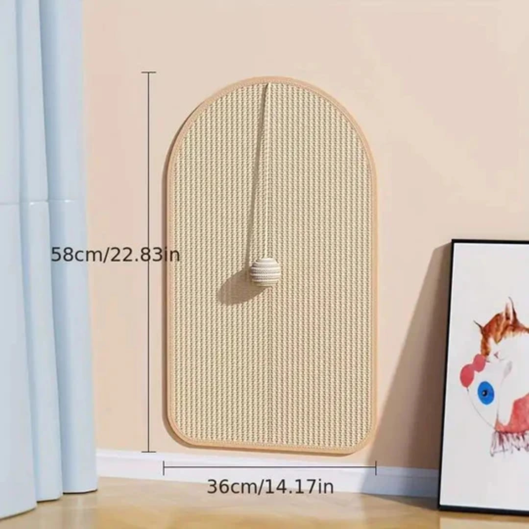 Katten krab bord - wandgemonteerde 3-in-1 krabmat