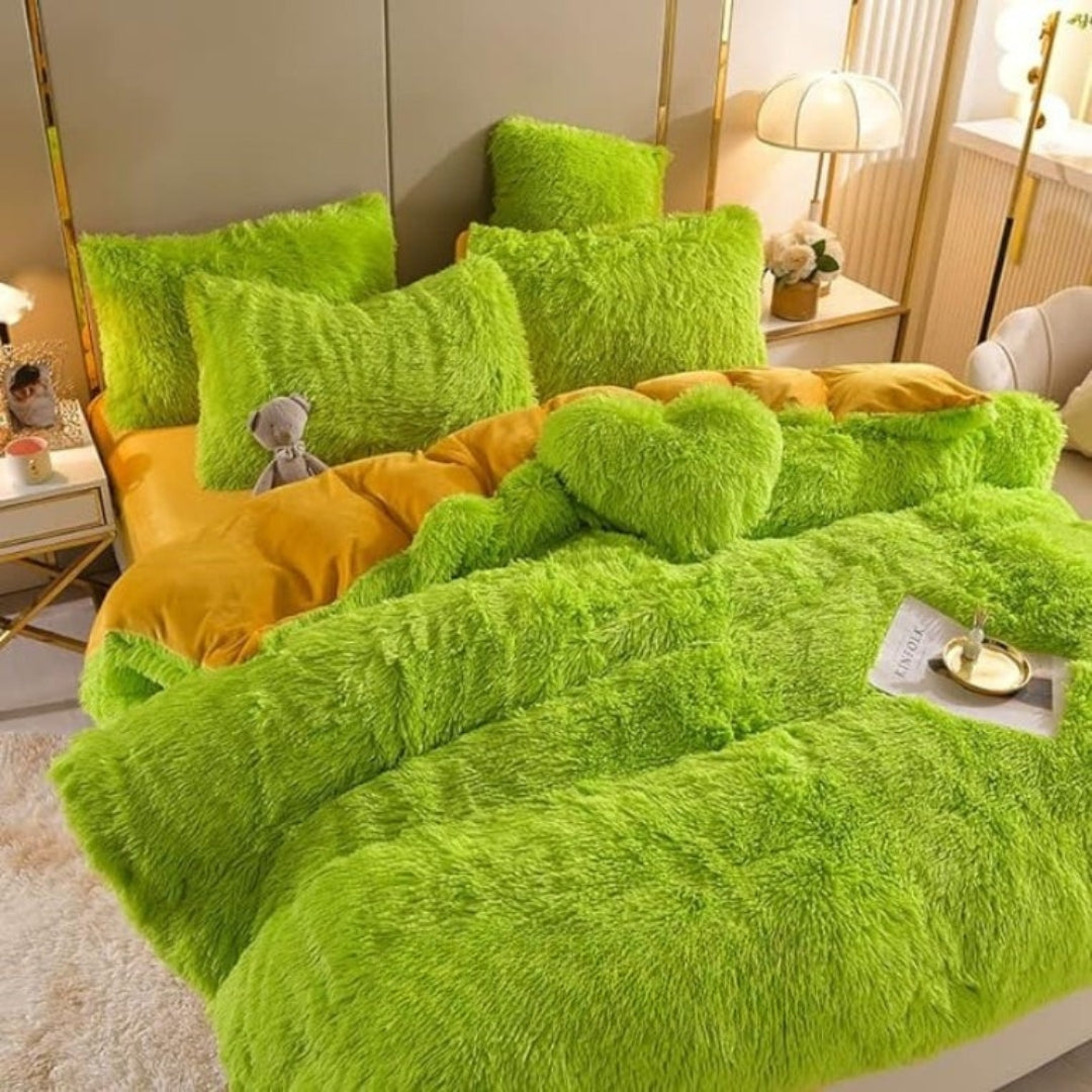 Fleece Beddengoed Set - Extra Warm Winter Dekbedovertrek - CozyDream