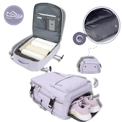 Reisrugzak - Waterdichte Rugzak met USB Poort 35L
