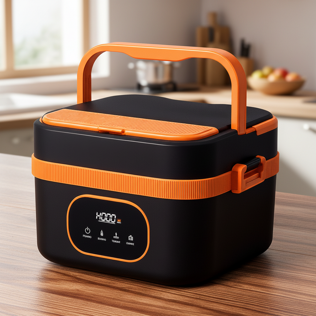 Elektrische lunchbox - draadloos en zelf-verwarmend